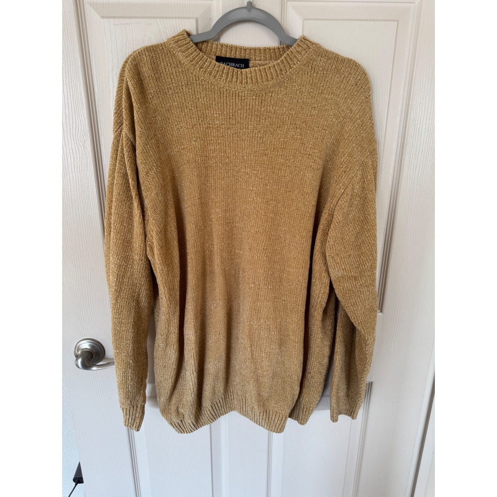 Bachrach‎ Mens Sweater Knit Crew Neck Acrylic Made in Italy y2